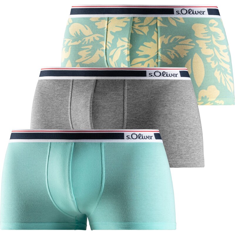 s.Oliver Boxerky sivá / mätová / čierna / biela 54249688