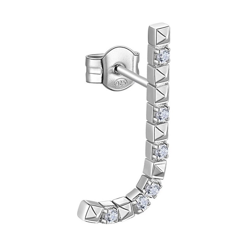 Rosato Strieborná single náušnice so zirkónmi J Cubica RZCU36 66581783