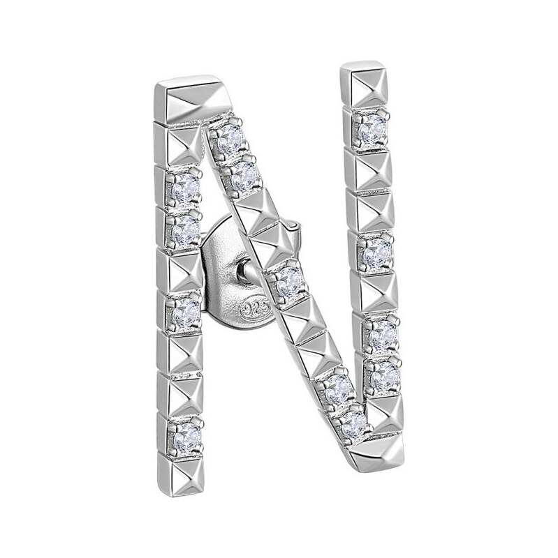 Rosato Strieborná single náušnice so zirkónmi N Cubica RZCU40 66707940