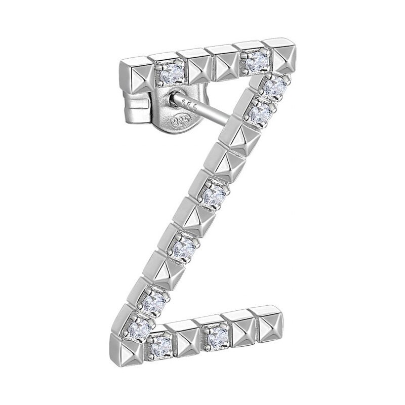 Rosato Strieborná single náušnice so zirkónmi Z Cubica RZCU52 66586824