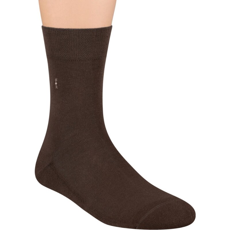 STEVEN Tmavohnedé pánske vysoké ponožky Art. 003 HF13, BROWN 42769654