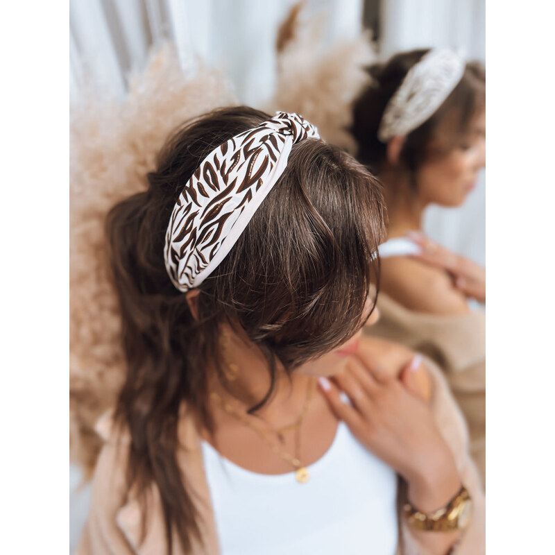 Women's headband WILD light beige Dstreet