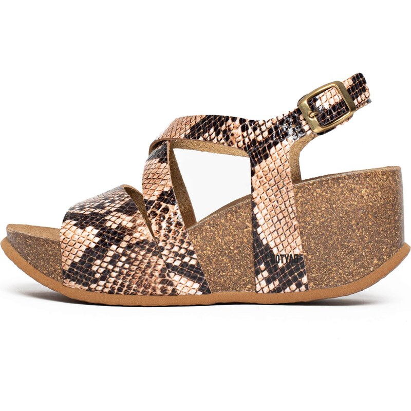 Bayton Sandále Malaga béžová / čierna 54233615