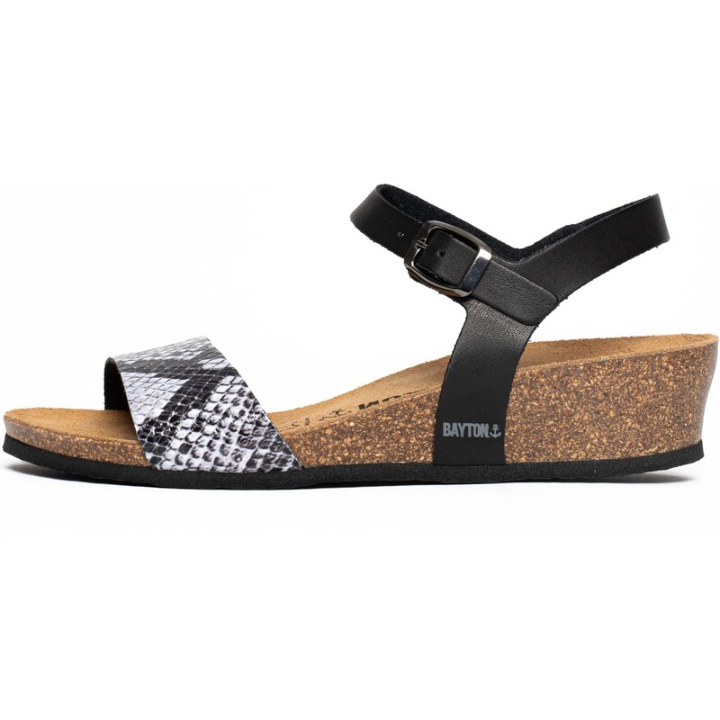 Bayton Remienkové sandále Wodonga čierna / biela 54233606