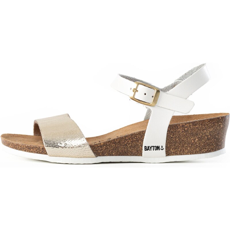 Bayton Remienkové sandále Wodonga zlatá / čierna / biela 54233761