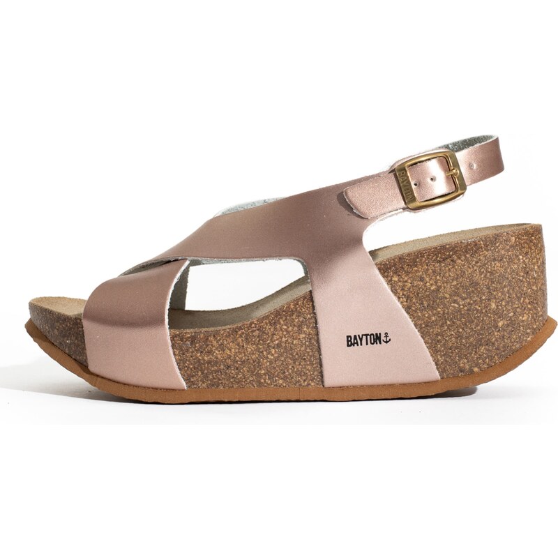 Bayton Remienkové sandále Rea ružové zlato 54233821