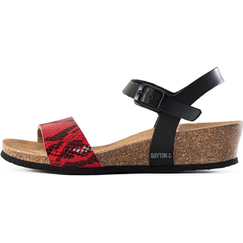 Bayton Remienkové sandále Wodonga červená / čierna 54233945