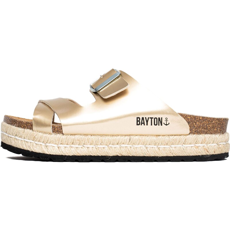 Bayton Šľapky Tenerife zlatá / čierna melírovaná 54243876