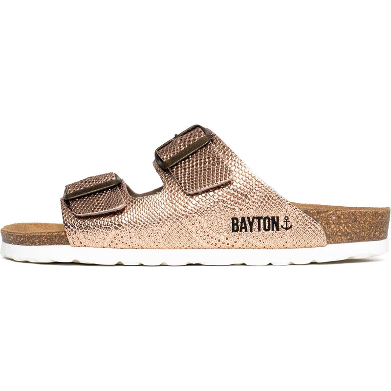 Bayton Šľapky Atlas žltohnedá / bronzová / čierna 54243879