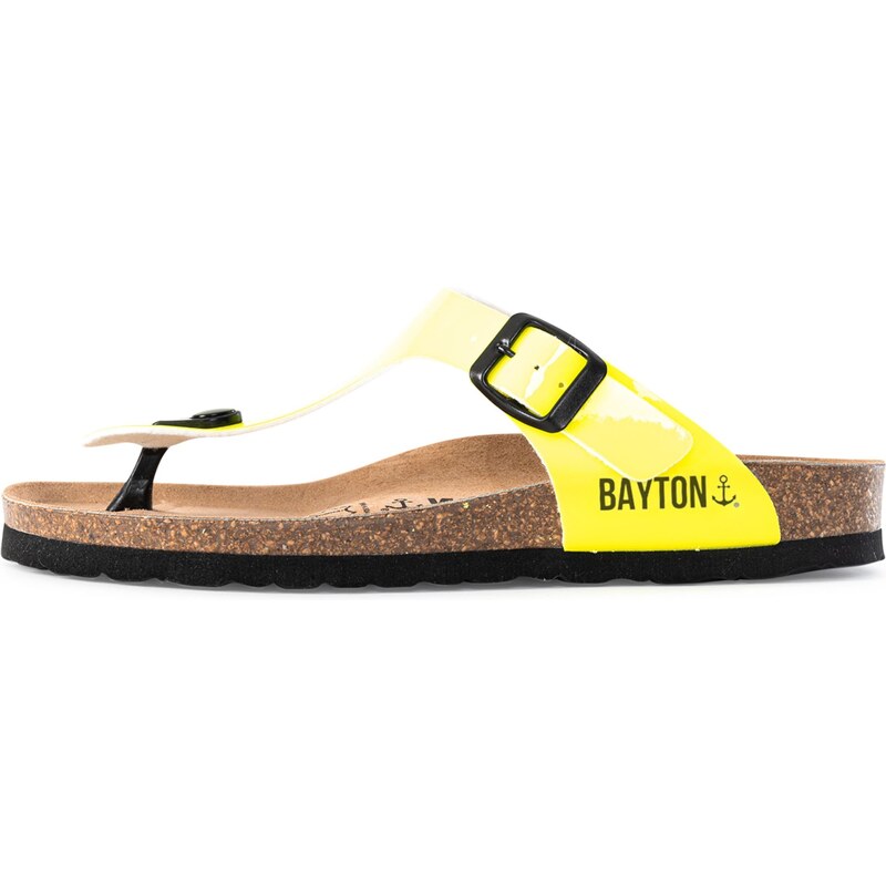 Bayton Šľapky Mercure limetková / čierna 54244129