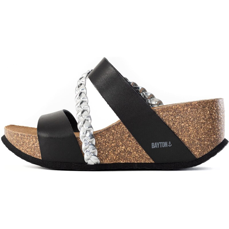 Bayton Sandále čierna / strieborná 54245187