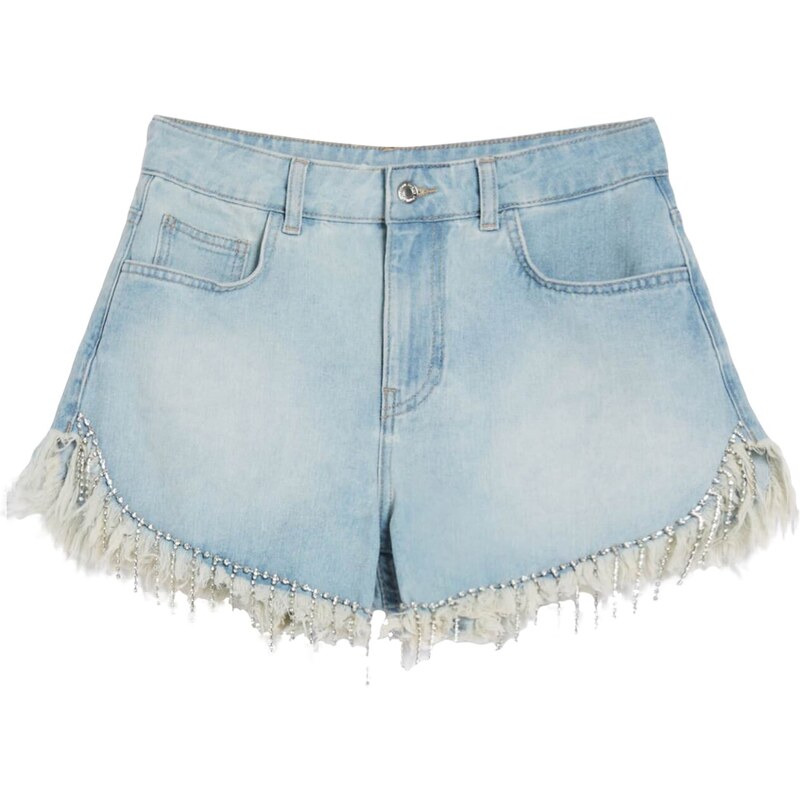 Bershka Džínsy svetlomodrá / strieborná 42775740