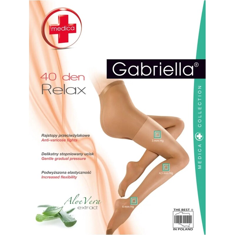 Dámske pančuchové nohavice Gabriella rajstopy relax medica 40 den + 66422234