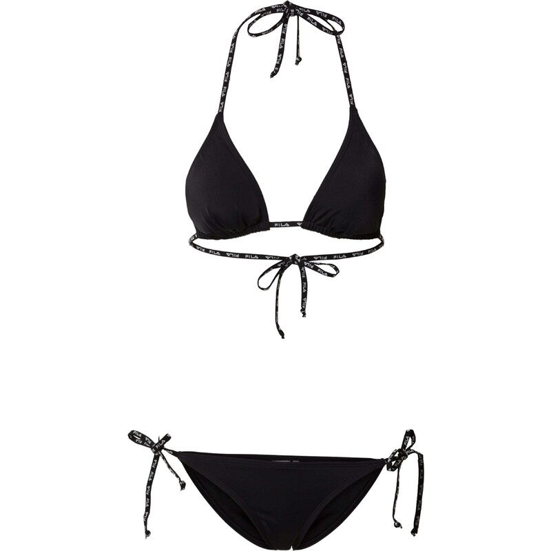 FILA Športové bikiny Sibu čierna / šedobiela 45040562