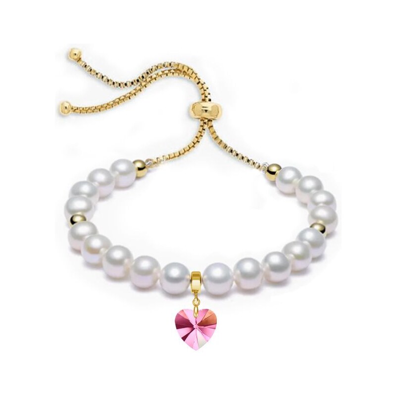 SWAROVSKI Elements Swarovski e. dámsky perlový náramok Playful love so 42815288