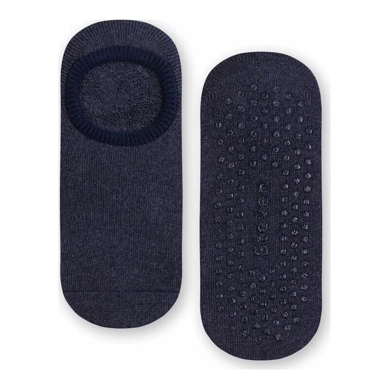 STEVEN Tmavomodré protišmykové nízke ponožky pre deti Art.134 XG011, 42822760