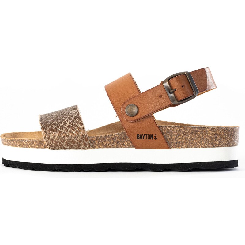 Bayton Sandále Almeria farba ťavej srsti / zlatá 54233610