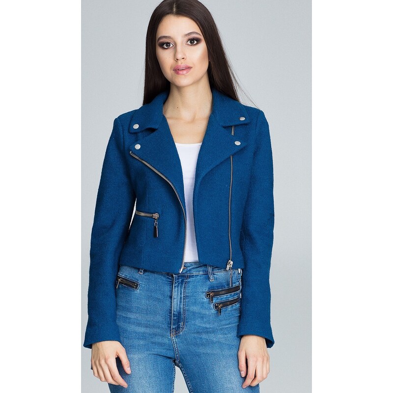 FIGL Dámsky modrý blejzer M607 blue 5422540