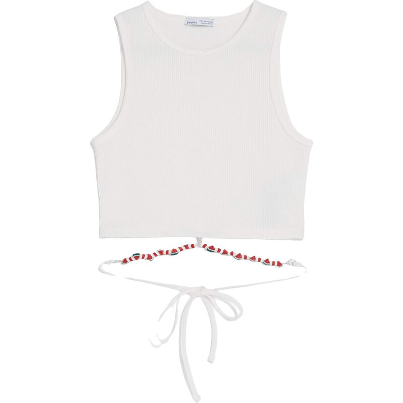 Bershka Top nebielená 43018840