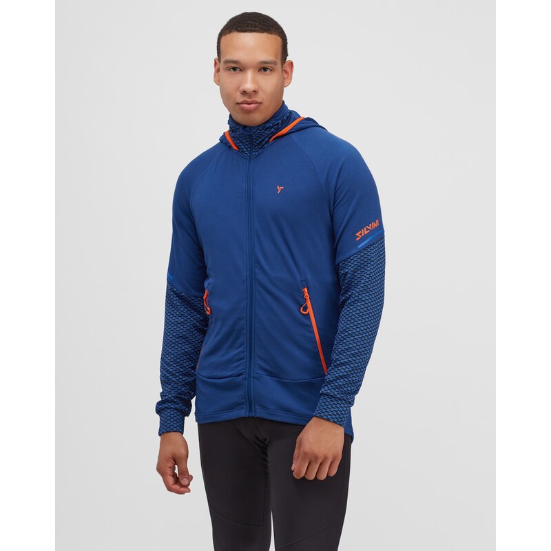 Pánska priedušná mikina Silvini Artico tmavo modrá / modrá 42875136