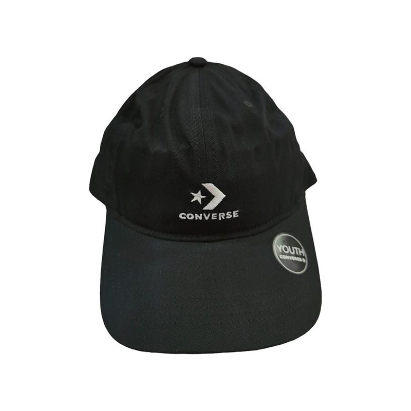 Converse stacked logo cap BLACK 42888369