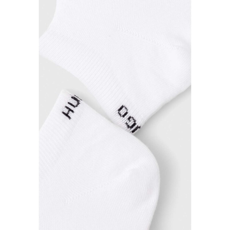 Ponožky HUGO 6-pak dámske,biela farba,50483086