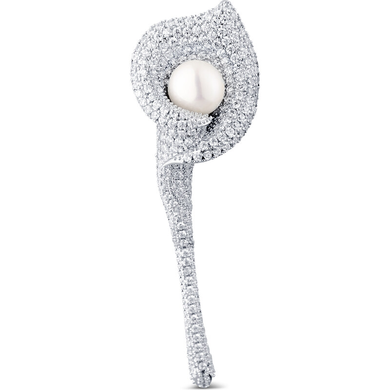 JwL Luxury Pearls Trblietavá brošňa 2v1 Kvetina Kala JL0816 66585710