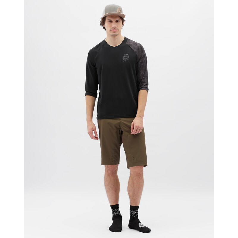 Pánsky enduro dres Silvini Brunello čierna/tmavo šedá 42903127