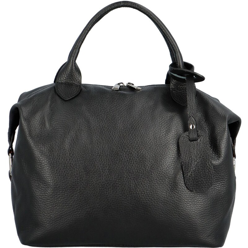 Delami Vera Pelle Dámska kožená kabelka do ruky čierna - Delami 43407661