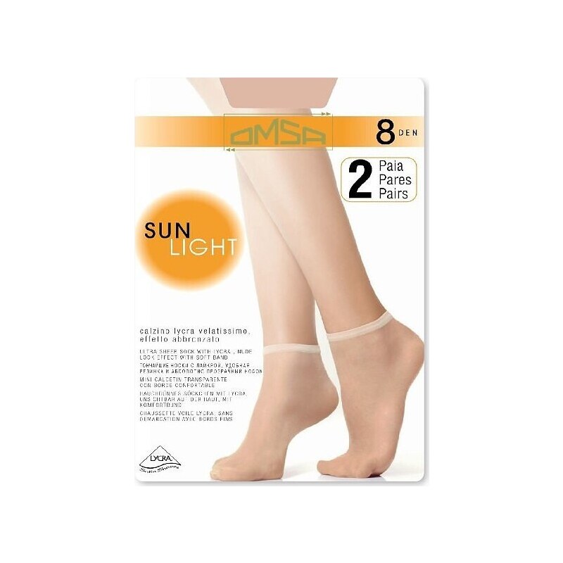 Silonkové ponožky Omsa| Sun Light 8 den 42913020