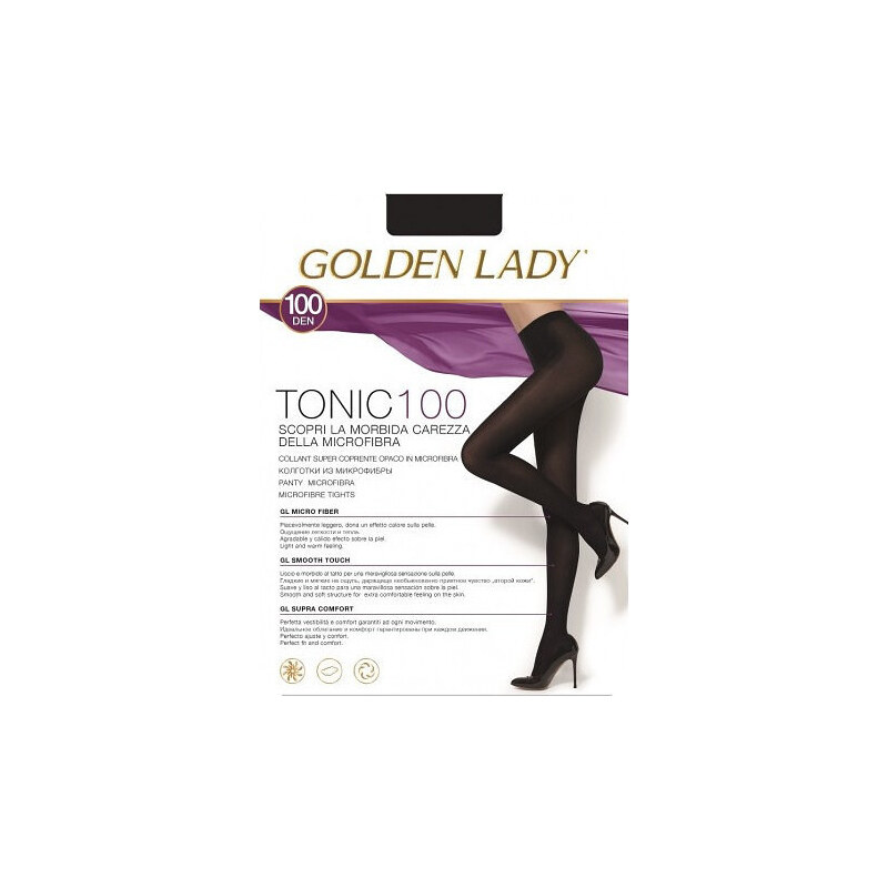 BASIC Čierne pančuchy Golden Lady Tonic 100 den 42913026