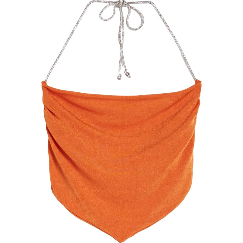Bershka Top tmavooranžová 54250232