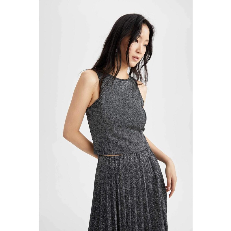 DEFACTO Sleeveless Knitted Crop Top 50613504