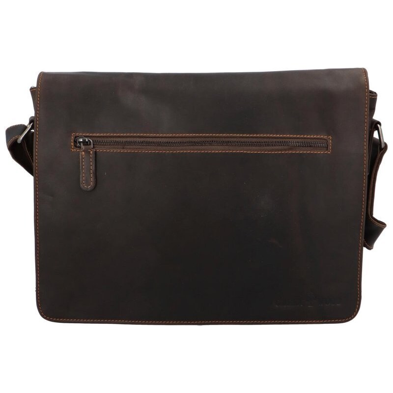 Greenwood Kožená taška cez rameno UNI DINGO hnedá 42930798