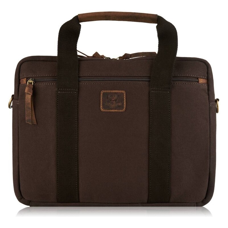 Paolo Peruzzi Taška na notebook s popruhom na kufor | hnedá T-31-BR 42933821