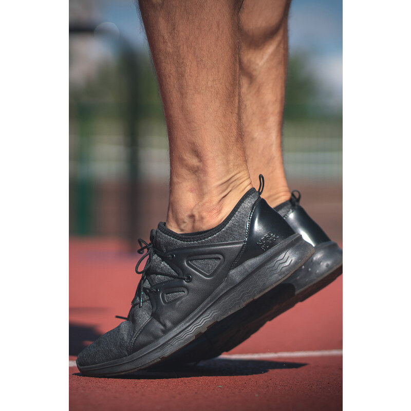 Nordblanc Čierne športové topánky LACES