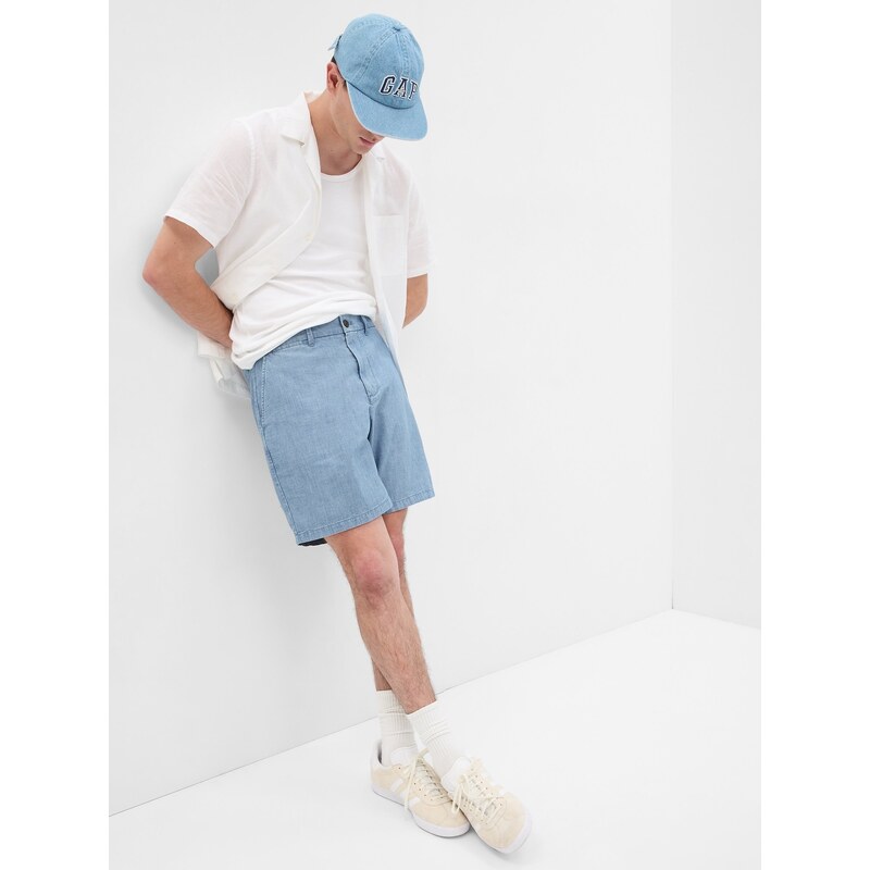 Svetlomodré pánske šortky GAP 65371854