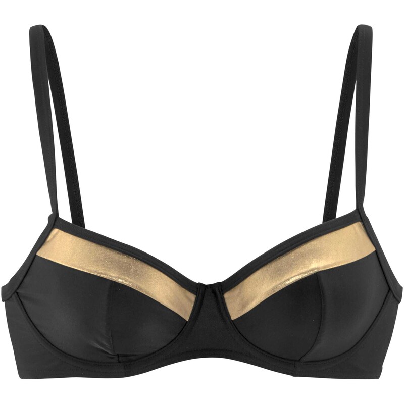 LASCANA Bikinový top zlatá / čierna 54249639