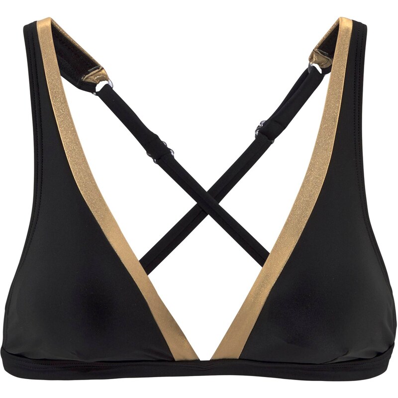 LASCANA Bikinový top zlatá žltá / čierna 54445082