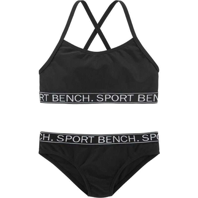 BENCH Bikiny čierna / biela 54445085