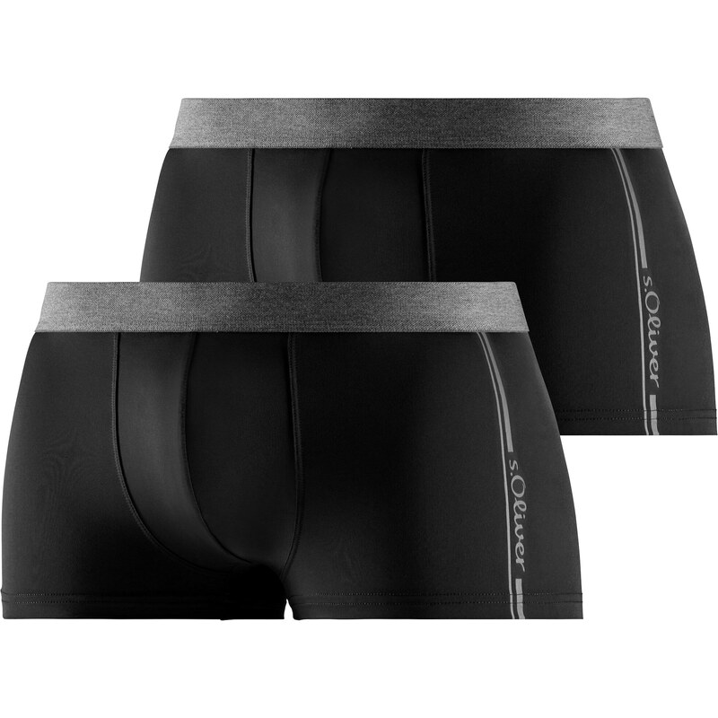 s.Oliver Boxerky sivá melírovaná / čierna 54249716