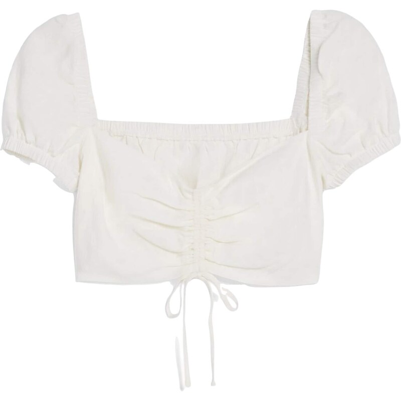 Bershka Blúzka biela 42945739