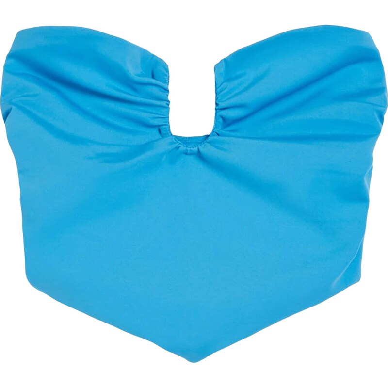 Bershka Top azúrová 54250340