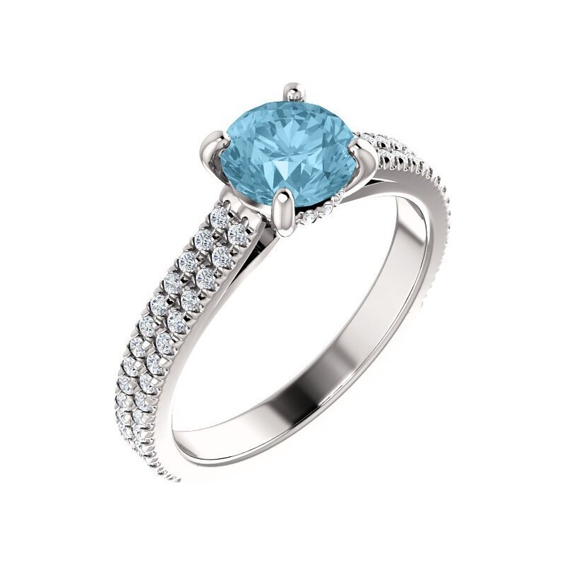 Briliantový prsteň, biele zlato 22157B 11757248