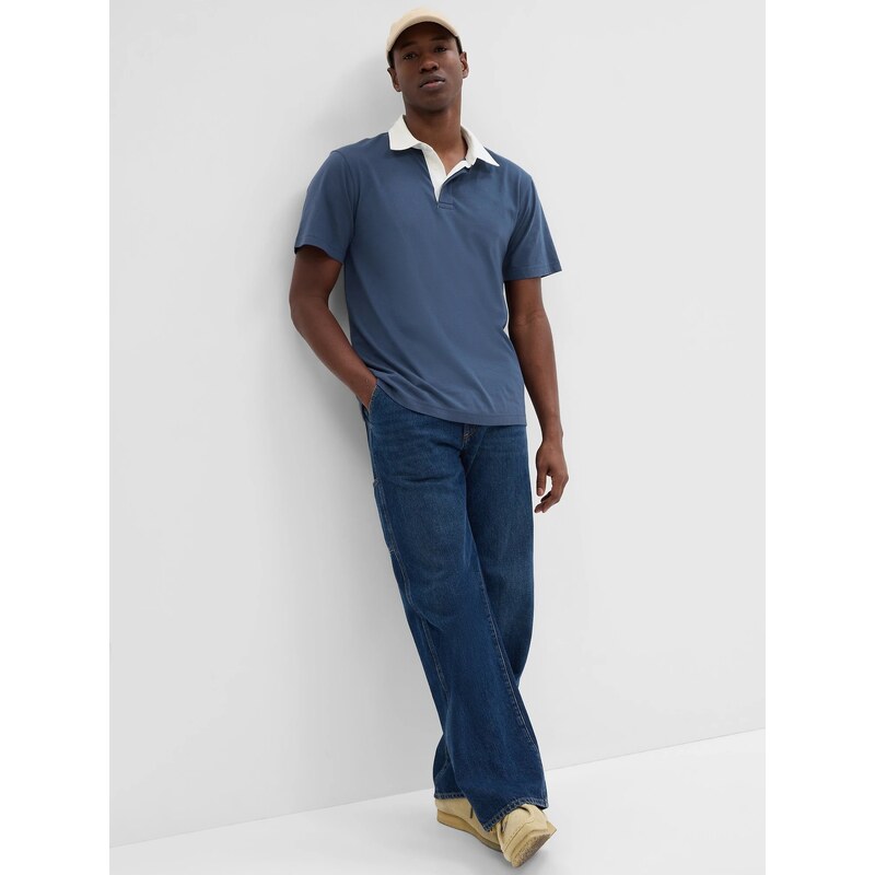 Polokošele pre mužov GAP - tmavomodrá, biela 50533682