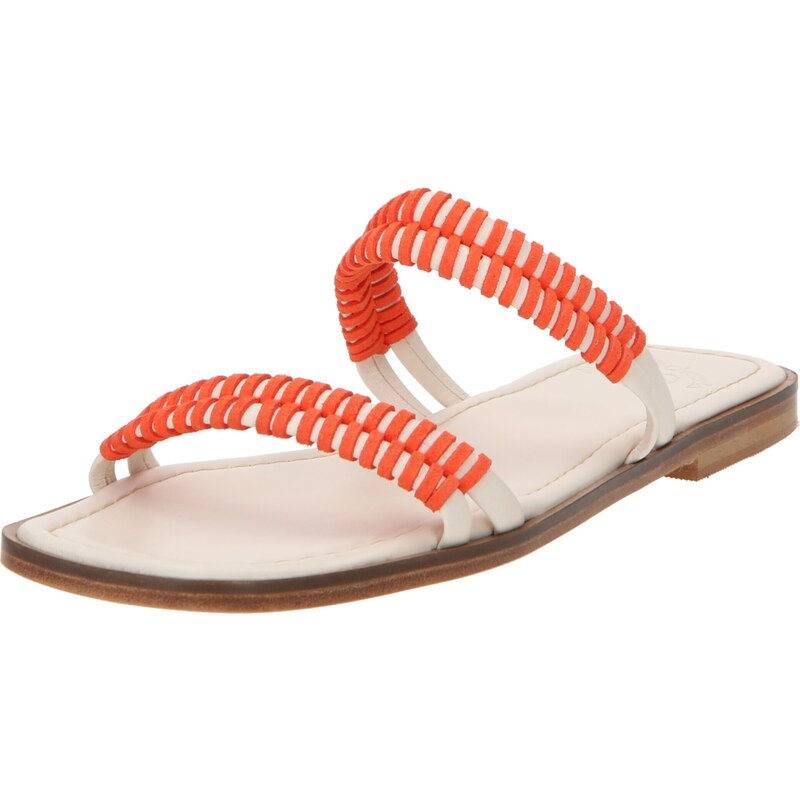 Mariettas Fantasy Šľapky Amelia koralová / šedobiela 57220831