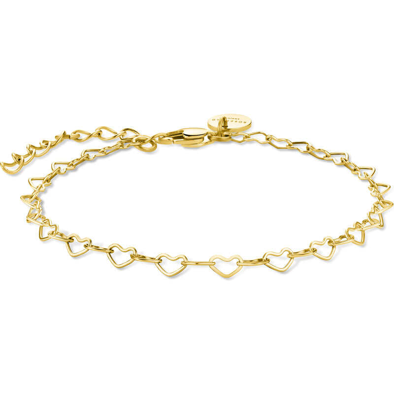 Náramok Rosefield v zlatej farbe Srdcová reťaz JBHCG-J682 64843903
