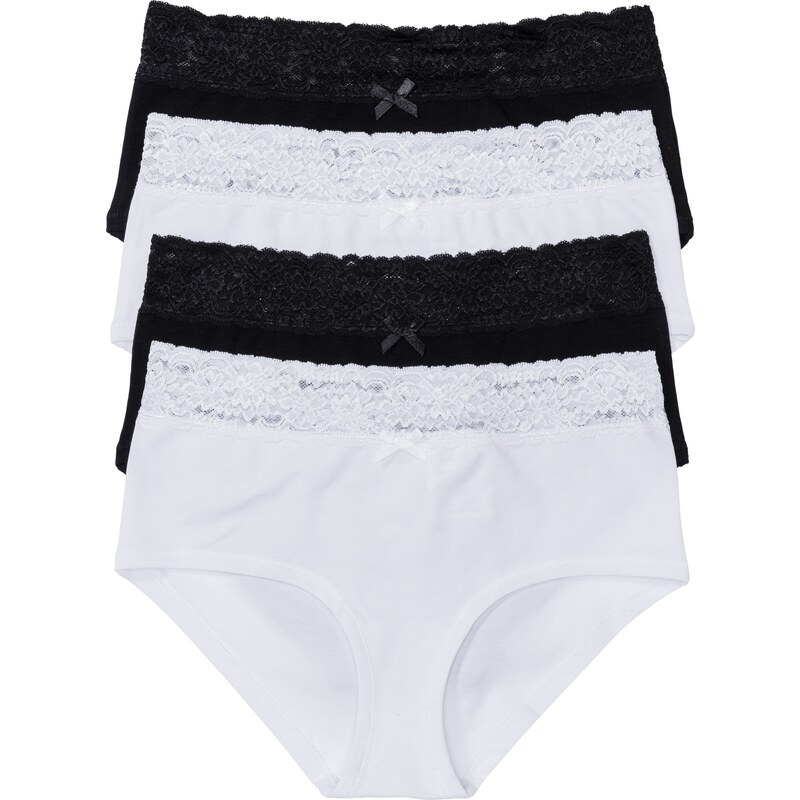 bonprix Maxi nohavičky (4ks), farba čierna 44741460