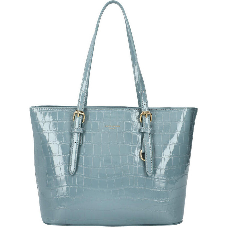 DAVID JONES Dámska kabelka cez rameno modrý lak 43587622