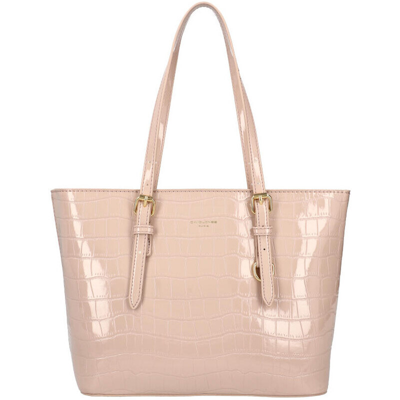 DAVID JONES Dámska kabelka cez rameno ružový lak 43587621